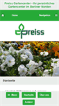 Mobile Screenshot of preiss-gartencenter.de