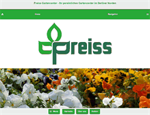Tablet Screenshot of preiss-gartencenter.de